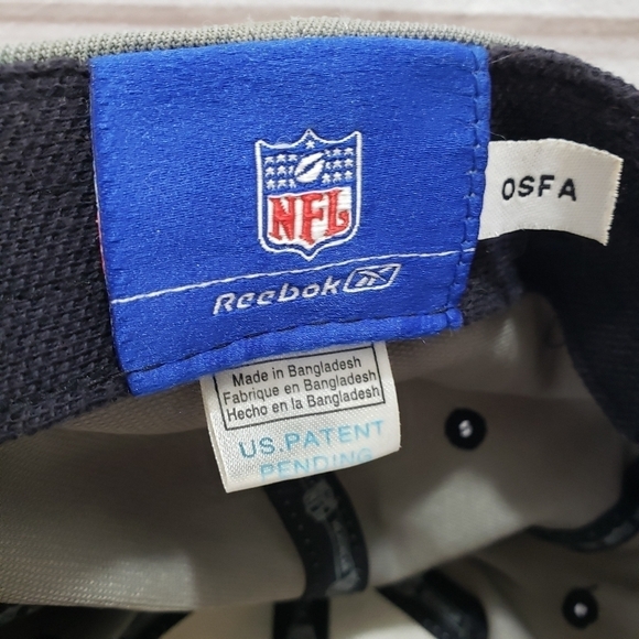 Reebok New York Giants Baseball Hat Stretch Fit Gray Black Silver Embroidered - Picture 8 of 11